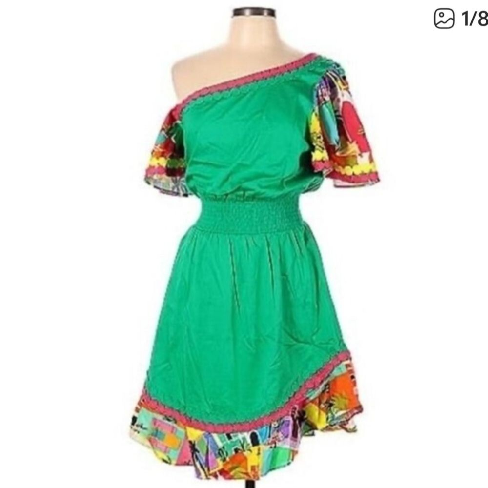 Alden Adair Zara Jade Casablanca Print Dress